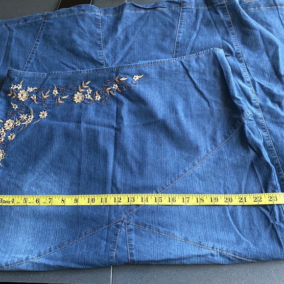 Denim like ( polyester and Lycra ) maxi skirt - Picture 8 of 8